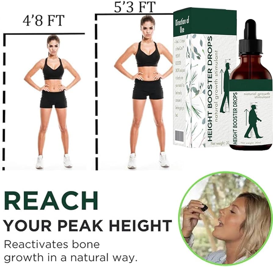 Natural Height Booster Drops 30ml(Pack of 2)