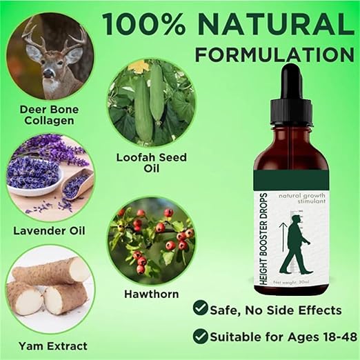 Natural Height Booster Drops 30ml(Pack of 2)