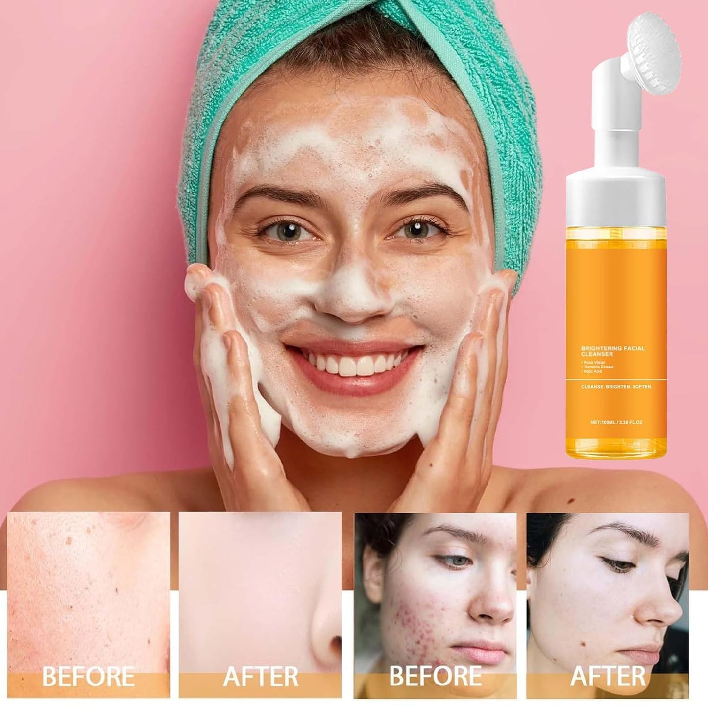 Turmeric Face Glow Cleanser pack of 2 )