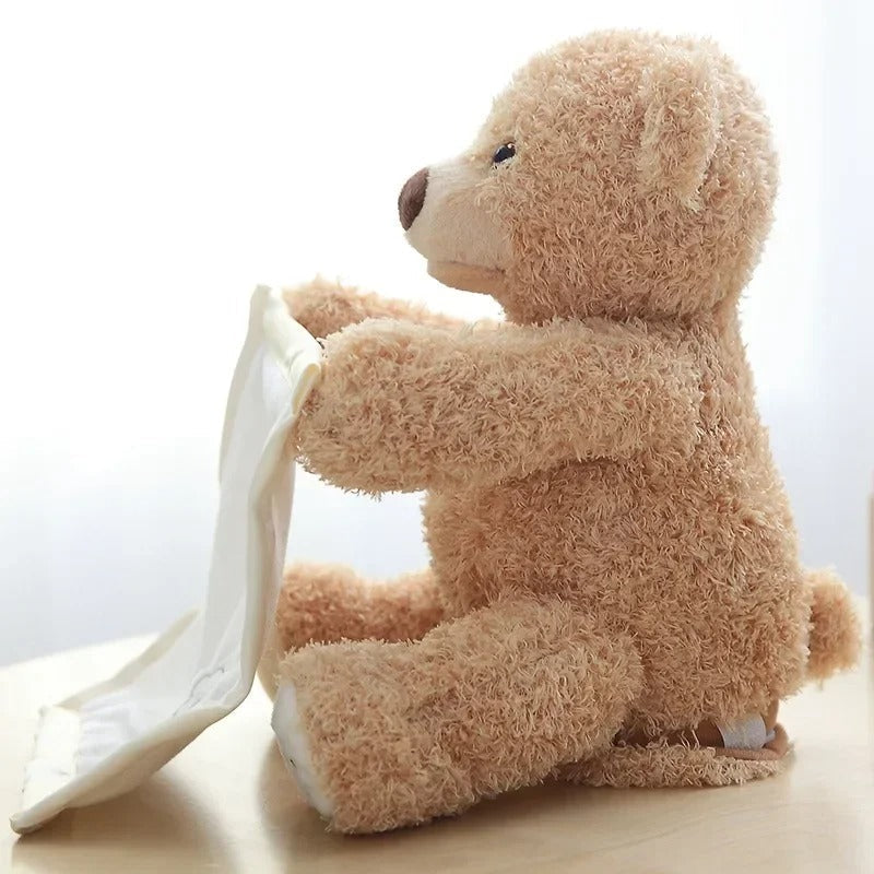Peek-a-boo Bear Talking Chargeable Shy Face Teddy