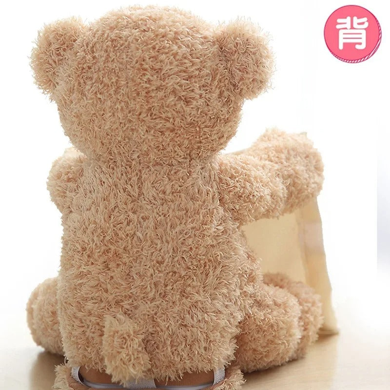 Peek-a-boo Bear Talking Chargeable Shy Face Teddy