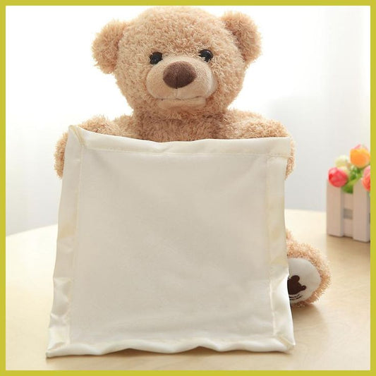 Peek-a-boo Bear Talking Chargeable Shy Face Teddy