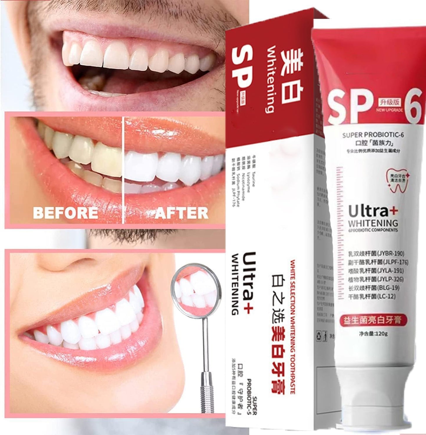 Teeth Whitening Paste SP-6 (Pack Off 2)❗