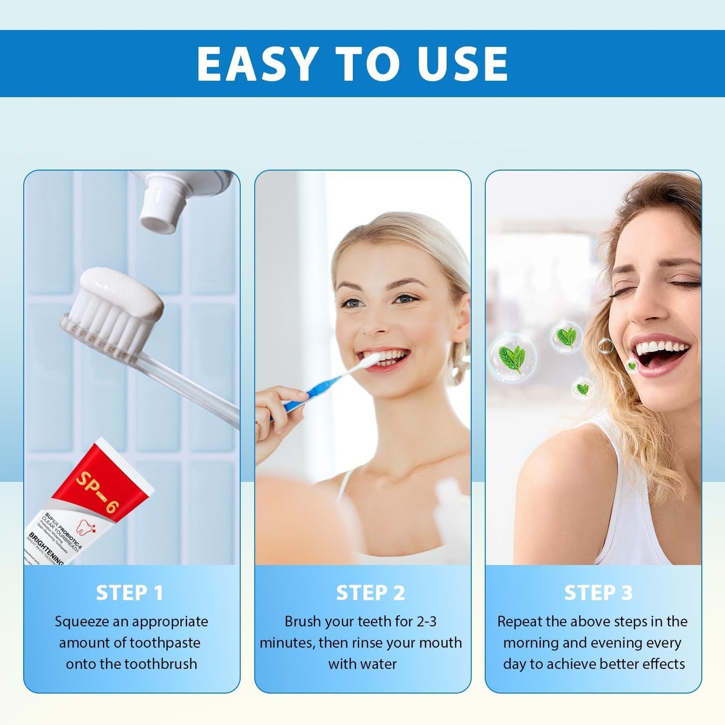 Teeth Whitening Paste SP-6 (Pack Off 2)❗