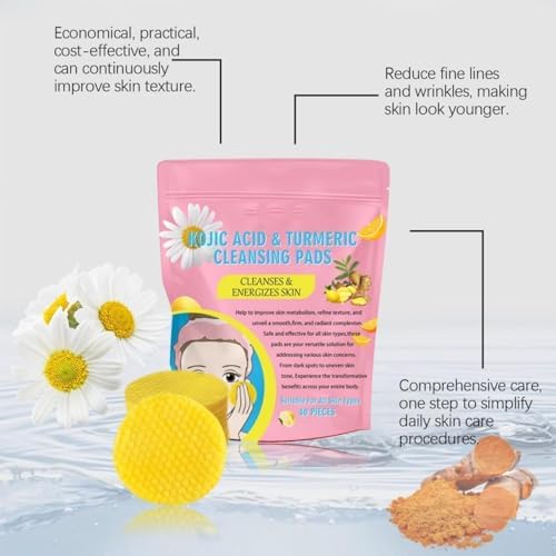 Turmeric Kojic Acid Cleansing Pads pack off 2 )