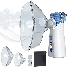 Portable Mesh Nebulizer Ultra-Compact Handheld Nebulizer Machine for Adults & Kids, Rechargeable Battery-Powered Respiratory Relief