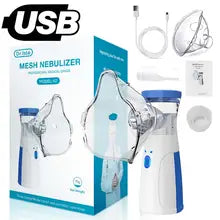 Portable Mesh Nebulizer Ultra-Compact Handheld Nebulizer Machine for Adults & Kids, Rechargeable Battery-Powered Respiratory Relief