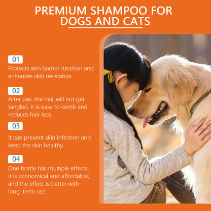ROZINO 3-in-1 Pet Shampoo, Conditioner & Body Wash for Dogs, Cats & Puppies – Oatmeal Sensitive Skin Formula, Deep Cleansing, Moisturizing & Odor Eliminator – Professional Grooming Dog & cat Shampoo ( PACK OFF 2 )